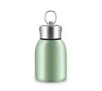 Boziee 280ML petite bouteille thermos en acier inoxydable, sans BPA, bouteille sous vide portable pour boissons chaudes et froides, vert doré