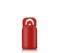 Boziee 350 ml/200 ml, petite bouteille isotherme en acier inoxydable, fermeture Lock, thermos sans BPA, mini bouteille isotherme sous vide pour sport, voyage, école, activités de plein air (crème