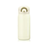 Boziee 350ML/200ML petite bouteille thermos en acier inoxydable, sans BPA, bouteille sous vide portable pour boissons chaudes et froides (blanc, 350ML)