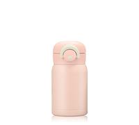 Boziee 350ML/200ML petite bouteille thermos en acier inoxydable, sans BPA, bouteille sous vide portable pour boissons chaudes et froides (Rose, 200ML)