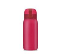 Boziee Mini bouteille isotherme en acier inoxydable 200 ml/360 ml - Avec bouchon Lock - Mini bouteilles d'eau sous vide pour le sport, les voyages, l'école, l'extérieur - Sans BPA (Rose Rouge 360ML)