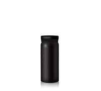 Boziee petite bouteille isotherme en acier inoxydable 200 ml/300 ml, sans BPA, bouteille isolée sous vide, mini thermos (Noir, 200 ml)