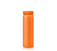 Boziee Petite bouteille isotherme en acier inoxydable, 200 ml/300 ml, sans BPA, isolée sous vide, mini thermos (orange, 300 ml)