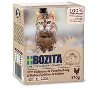 Bozita 370gx6 Feline morceaux en sauce poulet & dinde