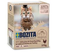 Bozita Cat Tetra Recard bouchées en sauce poulet & dinde 370g (quantité : 1 boîte)