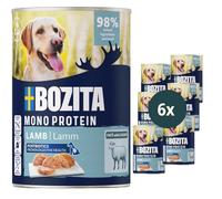 Bozita Dog Paté Agneau avec postbiotiques 6 x 400 g - Nourriture pour Chien à protéines Unique - Nourriture Humide complète au goût Intense sans céréales sous Forme de pâté en Morceaux pour Chien