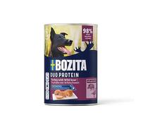 Bozita Dog Pate Boîte de pâtes pour chiens | Dinde avec sanglier | 6 x 400 | Pâte fine