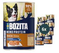 Bozita Dog Paté Canard 6 × 400 g - Nourriture Humide pour Chien sans céréales avec postbiotiques - Pâte juteuse - Repas Complet pour Chien sans Sucre ni additifs artificiels