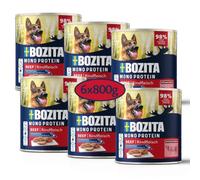 Bozita Dog Pate Nur Bœuf 6 x 800 g - Nourriture Humide complète avec Post-biotique pour Chien en protéine Unique - Nourriture Humide pour Chiens de Grande Taille - Aliment Complet