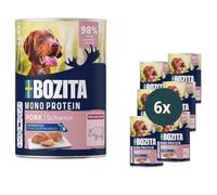 Bozita Dog Paté Porc avec postbiotiques 6 x 400 g - Nourriture pour Chien à protéines Single- Nourriture Humide complète au goût Intense sans céréales sous Forme de pâté en Morceaux pour Chien
