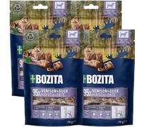 BOZITA Meaty Bites, friandise de canard et de gibier pour chiens 4x 70 g
