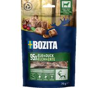 BOZITA Meaty Bites friandises pour chien à l'orignal et au canard 70 g