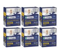 BOZITA Morceaux de viande, riz au poulet en gelée, 6 x 370 g