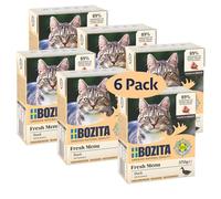 Bozita Nourriture Humide pour Chats en Sauce avec Canard - Lot de 6 Paquets de 370 g de Nourriture pour Chat sans céréales ni Sucre - Nourriture pour Chat avec 7,5% de protéines et 5% de matières