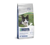 Bozita Outdoor & Active Croquettes pour Chat avec élan - 10 kg - sans blé pour Chats Actifs et sensibles - 30% de protéines, 20% de matières Grasses - sans Sucre ni génie génétique - Fabriqué en