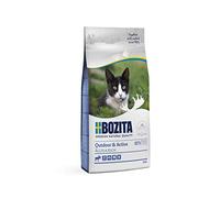 BOZITA Outdoor & Active Elch - Croquettes pour Chats Adultes principalement en Plein air, 10 kg