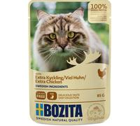 Bozita Pouch morceaux en sauce avec beaucoup de poulet 85gx12