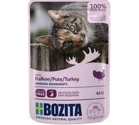 Bozita Pouch morceaux en sauce avec dinde 85gx12