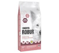 Bozita ROBUR Adult Sensitive Single Protein Saumon - Nourriture sèche pour Chien - 12 kg - Haute Acceptation - Postbiotiques et Saumon Uniquement comme Source de protéines animales