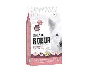 Bozita ROBUR Adult Sensitive Single Protein Saumon - Nourriture sèche pour Chien - 3 kg - Haute Acceptation - Postbiotiques et Saumon Uniquement comme Source de protéines animales