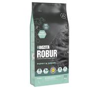 Bozita ROBUR Puppy & Junior Poulet 12 kg - Nourriture sèche pour Chiots à Haute Acceptation, postbiotiques sans blé pour Les Races de Petite à Moyenne Taille