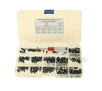 BOZONLI 360 pcs Kit de vis pour Ordinateur Portable Universel et Disque Dur, M2 M3 M2.5, Noir