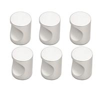 BOZONLI 6 Pièces Bouton de Meuble, 17mm Unique Trou Rond Boutons de Tiroir, Bouton de Porte, Poignee de Meuble pour Placard Armoire Cuisine, Alliage d'aluminium mat