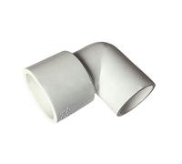 BOZONLI 90 Degrés Raccords de Réducteur Tuyau Universel, PVC Coudé Adaptateur Connecteur Blanc, Diamètre 40mm×25mm, 5 pcs