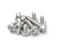 BOZONLI Boulon à Bride Vis à Tête Hexagonale avec Flange en Acier Inoxydable M5×8mm,20 pcs