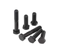 BOZONLI Boulons Hexagonaux en Acier Carbone, Noir Haute Intensité Vis Mécanique, M6×10mm,20 pcs