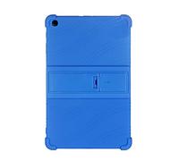 BOZONLI Générique Coque Étui en Silicone pour Tablette Tactile 10,1 Pouces, Housse de Protection Case Cover pour Tablette 2019 Samsung Tab A SM-T510 / T515 10.1", avec Support Fonction, Bleu