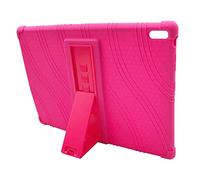 BOZONLI Générique Coque Étui pour Tablette Lenovo Tab E10 TB-X104 / N 10,1 Pouces, Housse Étui en Silicone de Protection avec Support Fonction, Rose