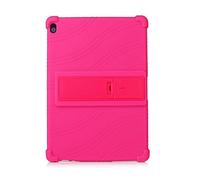BOZONLI Générique Coque Étui pour Tablette Lenovo Tab P10 TB-X705F/N / M10/ X605/ X505 10,1 Pouces, Housse Étui en Silicone de Protection avec Support Fonction, Rose