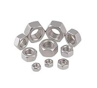 BOZONLI M3.0(3mm) Ecrou Hexagonal, Écrou de Blocage, Acier Inox Hexagonale Ecrous de Verrouillage