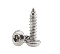 BOZONLI M3.9 Vis Autotaraudeuses en Acier Inoxydable Vis torx à Tête Ronde Vis a Bois, M3.9×19mm,20 pcs