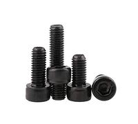 BOZONLI M3 en Acier au Carbone Bouton à Tête Hexagonale Socket Tête Câble Boulons Vis, M3*6mm,50 pcs