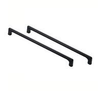 BOZONLI Noir Mat Poignées de Porte de Meuble, Poignée Cuisine Barre de Porte, Quincaillerie Moderne Pour Commode Penderie de Salle de Bains Poignées Bâton de Porte Meuble, Entraxe de Trous 224mm