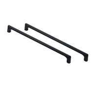 BOZONLI Noir Mat Poignées de Porte de Meuble, Poignée Cuisine Barre de Porte, Quincaillerie Moderne Pour Commode Penderie de Salle de Bains Poignées Bâton de Porte Meuble, Entraxe de Trous 320mm