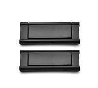 BOZONLI Poignee de Meuble Cuisine, 64mm Poignées Invisibles pour Armoires de Cuisine, Tiroirs - Alliage de Zinc - Noir Mat - 2 pcs