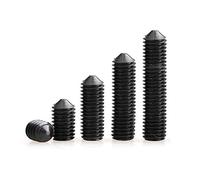 BOZONLI Vis à Pointes Coniques, Douille Hexagonale Vis-pointeaul, Noir Acier Allié Boulons, M12*20mm,10 pcs