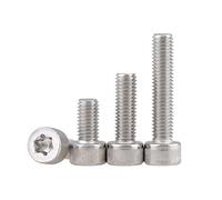 BOZONLI Vis Inox Boulons à Six Pans Vis Cylindriques Torx, M3×16mm,50 pcs