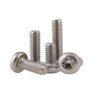 BOZONLI Vis Inox M3 Vis à Tête Ronde Boulon Vis à Tête Bombée Torx, M3×5mm,100 pcs