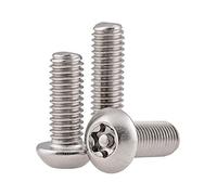 BOZONLI Vis Inox M6 Vis à Tête Ronde Boulon Vis à Tête Bombée Torx, M6×25mm,5 pcs