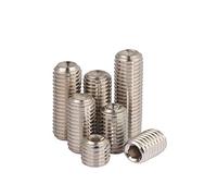 BOZONLI Vis Sans Tête Hexagonale de Acier Inoxydable Douille Hexagonale Vis Pointeaul M3*2mm,30 pcs