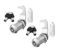 BOZXYE Lot de 2 serrures de boîte à outils, serrure de boîte aux lettres, serrure d'armoire de 3.8 cm à clé identique, porte de rangement de camping-car, en