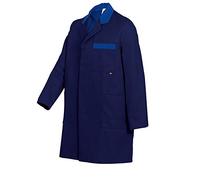 BP 1484-400-0110-47/49 Manteau de travail en coton renforcé avec bouton-pression dissimulé Bleu foncé/bleu roi Taille 47/49