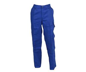 BP 1486-060-13-25 Pantalon de travail avec dos élastique 300,00 g/m² pur coton, bleu roi, 25