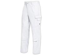 BP 1486-060-21-55 Pantalon de travail avec dos élastique, 300,00 g/m² pur coton, blanc, 55