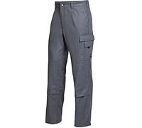 BP 1486-060-53-28 Pantalon de travail avec dos élastique 300 g/m² Pur coton Gris foncé 28