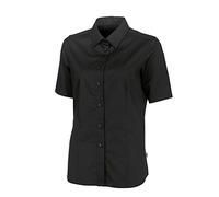 BP 1562-682-32-54 Chemisier femme manches 1/2 manches 1/2 avec col chemisier, 125,00 g/m² Mélange de tissus stretch noir, 54
